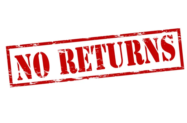 No returns — Stock Vector