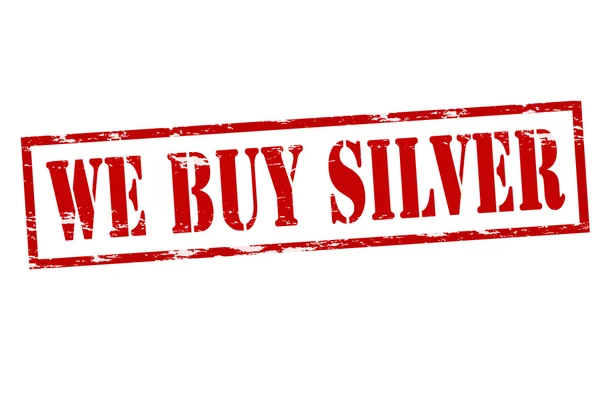 Compriamo argento — Vettoriale Stock