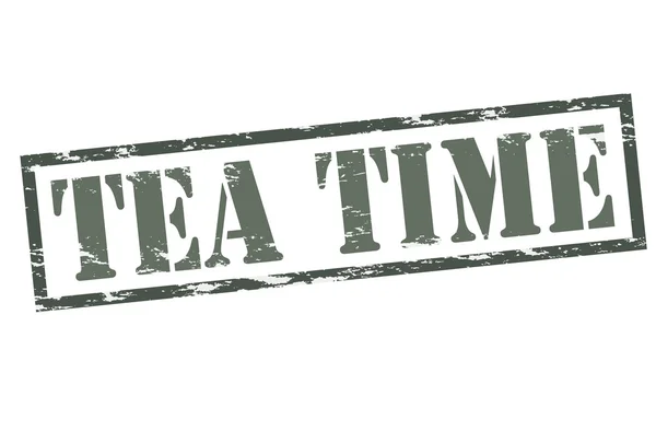 Hora del té — Vector de stock