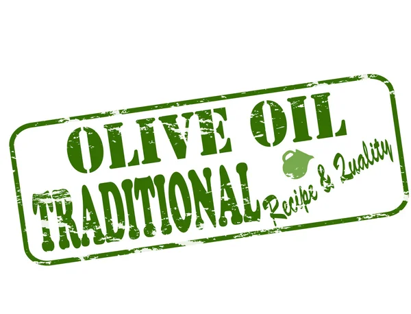 Olio d'oliva tradizionale — Vettoriale Stock