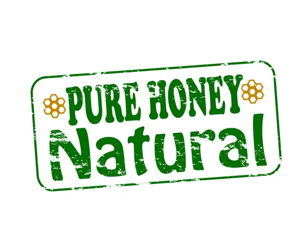 Natural pure honey — Stock Vector