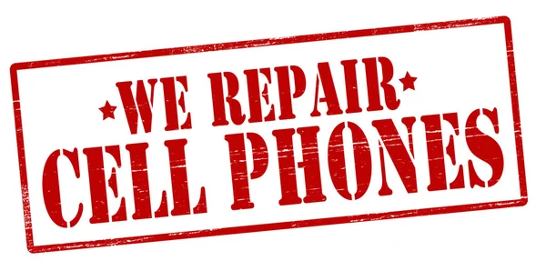 Wij reparaties mobiele telefoons — Stockvector