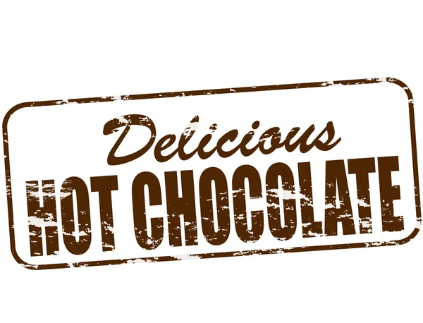 Delicious hot chocolate — Stock Vector