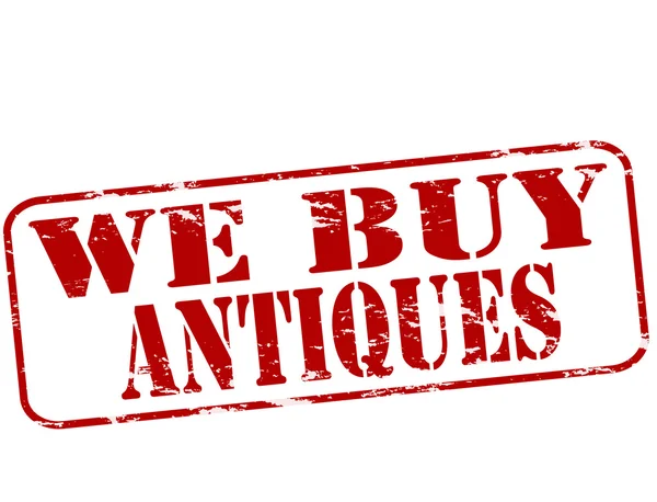 Nous achetons des antiquités — Image vectorielle