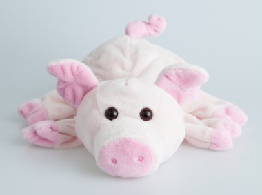 doldurulmuş pembe domuzcuk