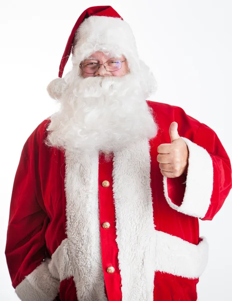 Santa clause thumbs up — Stock Photo, Image