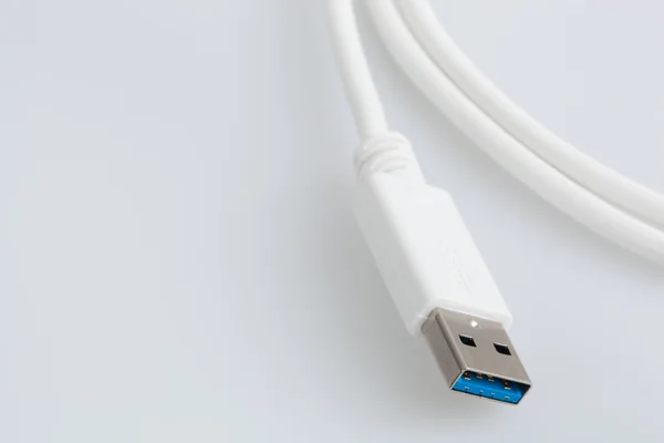 Weißes USB-Kabel — Stockfoto