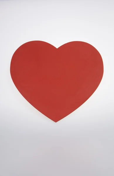 Tableau rouge en forme de coeur — Photo
