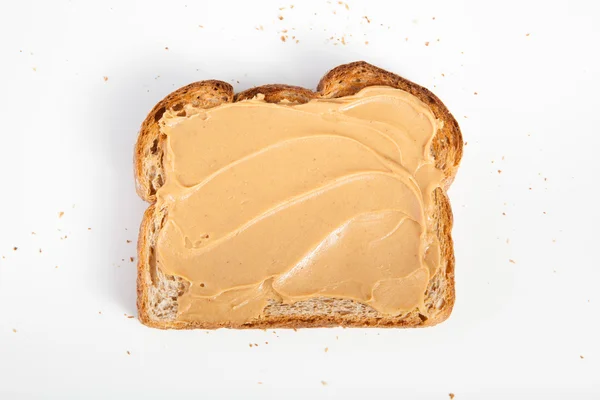 ピーナッツ バターの toats — ストック写真