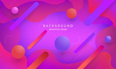 Çizgiler ve dairelerle soyut bir arkaplan. Tasarım elementi