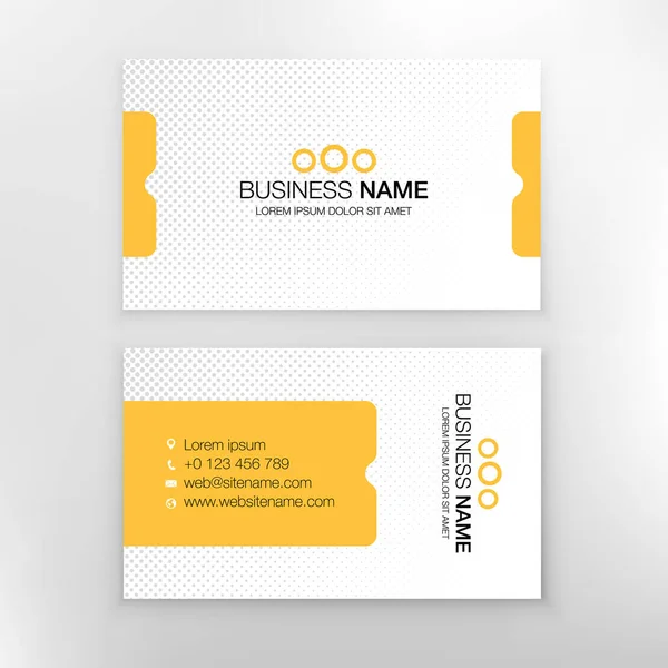 Business Card Templates Stationery Design Set Vector Illustration — Stock Vector