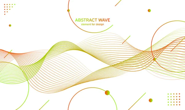 Abstract Colorfull Wave Element Design Digital Frequency Track Equalizer Stylized — Stockvektor