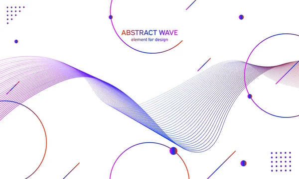 Abstract Colorfull Wave Element Design Digital Frequency Track Equalizer Stylized — Stockvektor