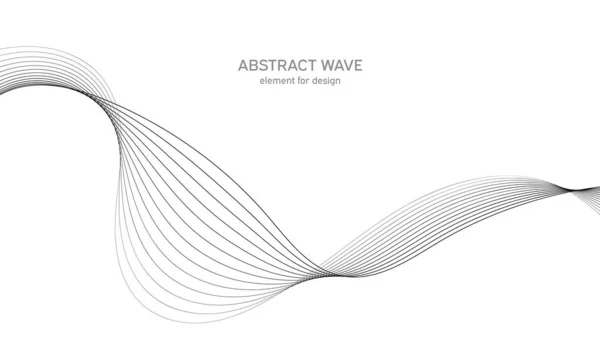 Abstract Golfelement Voor Design Digitale Frequentie Track Equalizer Gestileerde Lijn — Stockvector