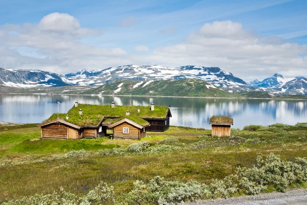 Норвезька summmer будинків — стокове фото