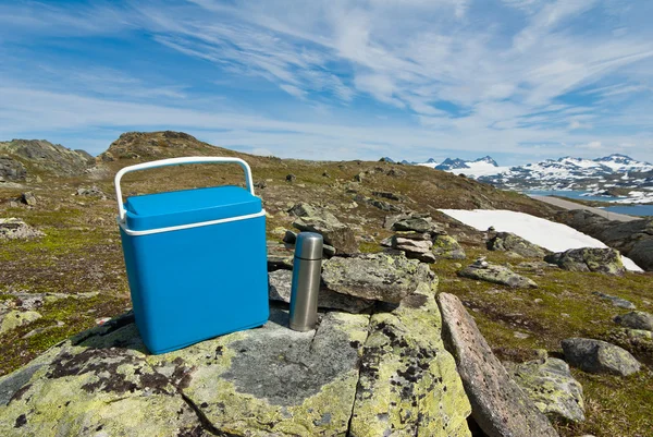 Picnic sulle montagne della Norvegia — Foto Stock