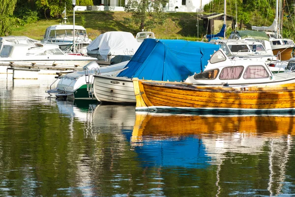 Marina jacht club en Oslo — Foto de Stock