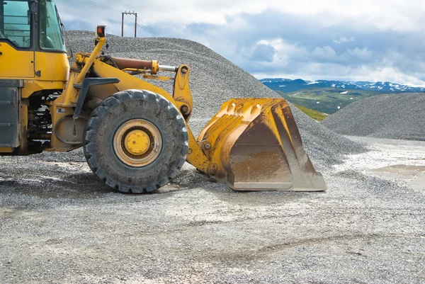 Buldozer in cava — Foto Stock