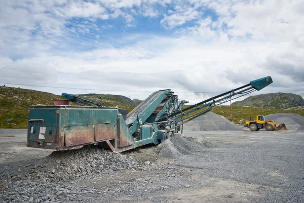 Машины в горнодобывающей промышленности — стоковое фото