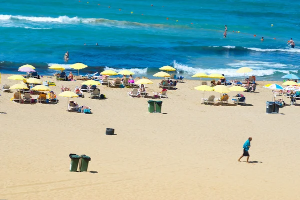 Golden Bay à la côte de Malte — Photo