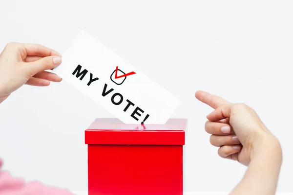 Vote concept with ballet box — Stock Photo, Image
