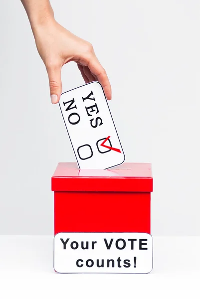 Vote in the election — Stock Photo, Image