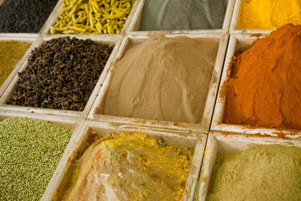 Nuts, herbs and spices — Stock Photo, Image