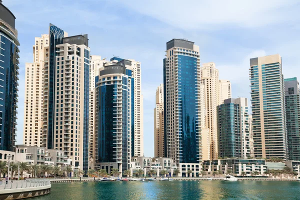 Business and financial district in Dubai Royalty Free Stock Images