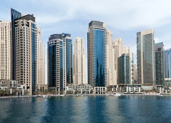 Business and financial district in Dubai Royalty Free Stock Images