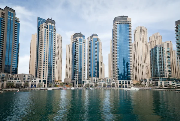 Business and financial district in Dubai Stock Photo