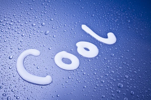 Fresh and cool water drops background — Stock Photo, Image
