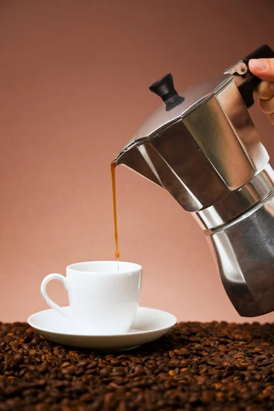 Кава вранці — стокове фото