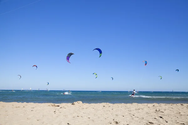 Kitesurfen — Stockfoto