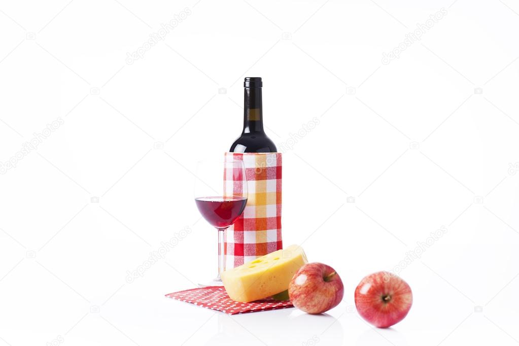 Wine tasting and summer picnic concept