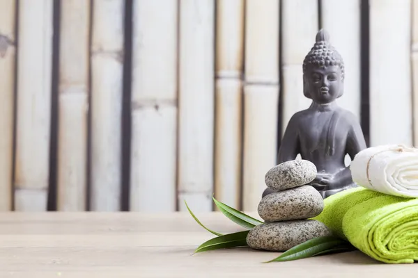 Ayurveda sembolleri gevşeme ve iç güzelliği, Buda ve meditasyon için