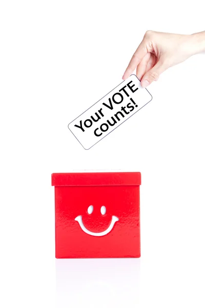 Su voto cuenta, concepto de elección — Foto de Stock