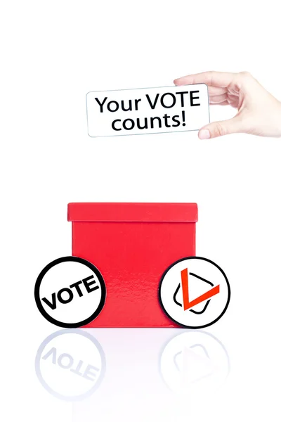 Votre vote compte, concept électoral — Photo