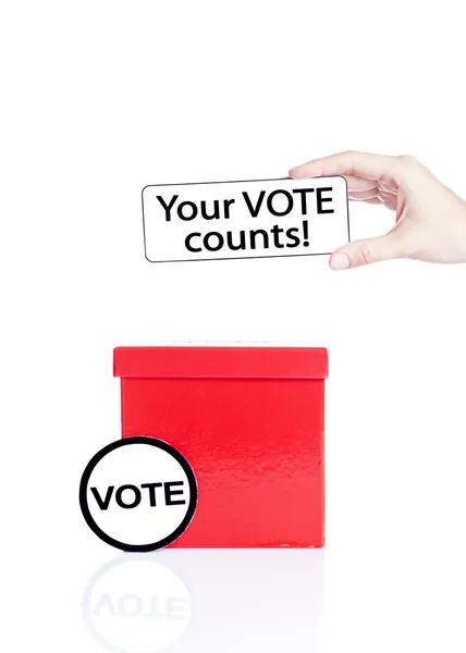 Su voto cuenta, concepto de elección — Foto de Stock