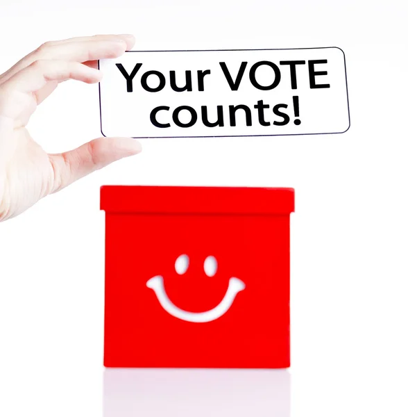 Your vote counts, election concept — Stock Photo, Image