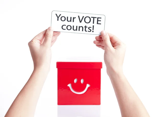 Your vote counts, election concept — Stock Photo, Image