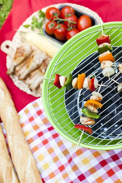 Vegetables on the grill, close-up — Stock Photo, Image