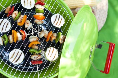 Barbekü Izgara ile Bahçe partisi