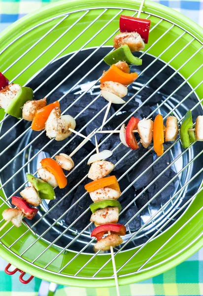 Picnic with barbeque grill, celebration concept — Stock Photo, Image