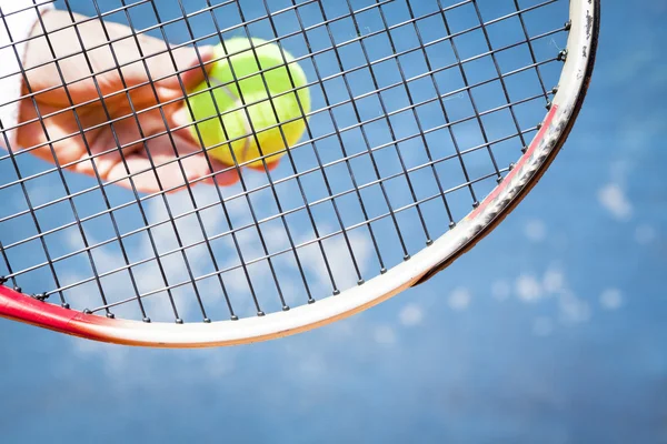 Tenis oynarken, roland garros mahkeme türü — Stok fotoğraf