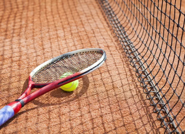 Tenis, tipo cancha de roland garros — Foto de Stock