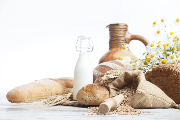 Bakery bread and rolls — Stock Photo, Image