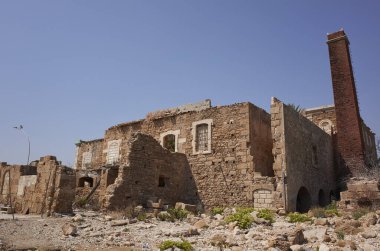 Marina di Avola, İtalya - 15 Eylül 2021: Antik Tonya 'ya Bakış