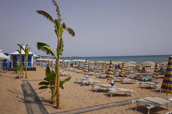 Marina Noto Italien September 2021 Blick Auf Den Strand Von — Stockfoto