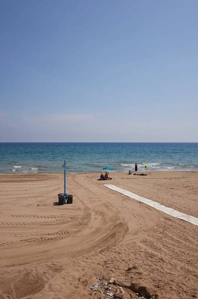 Marina Avola Włochy Września 2021 Widok Plażę Marina Avola — Zdjęcie stockowe