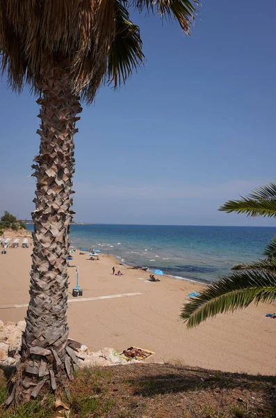 Tremoli Itália Setembro 2021 Vista Praia Tremoli — Fotografia de Stock